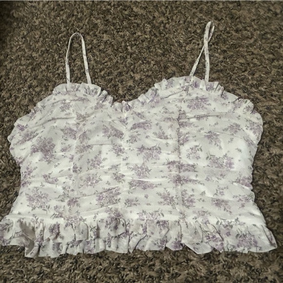 Floral Ruffled Two-Piece Set - Picture 2 of 3